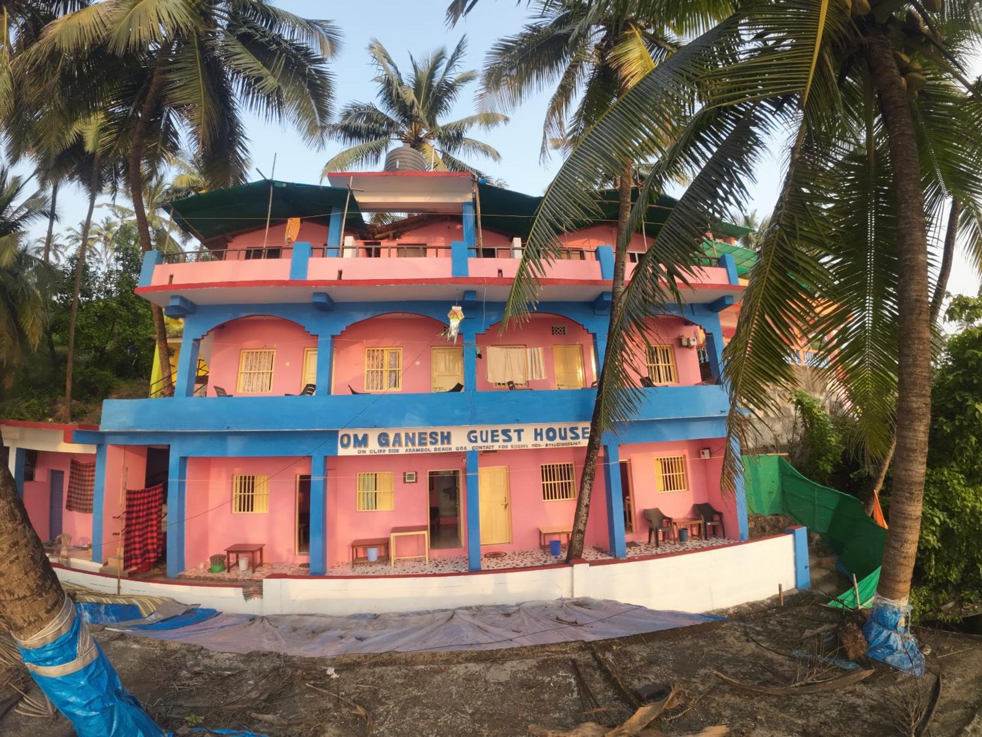 Om Ganesh Guest House Cliffside Арамбол Екстер'єр фото